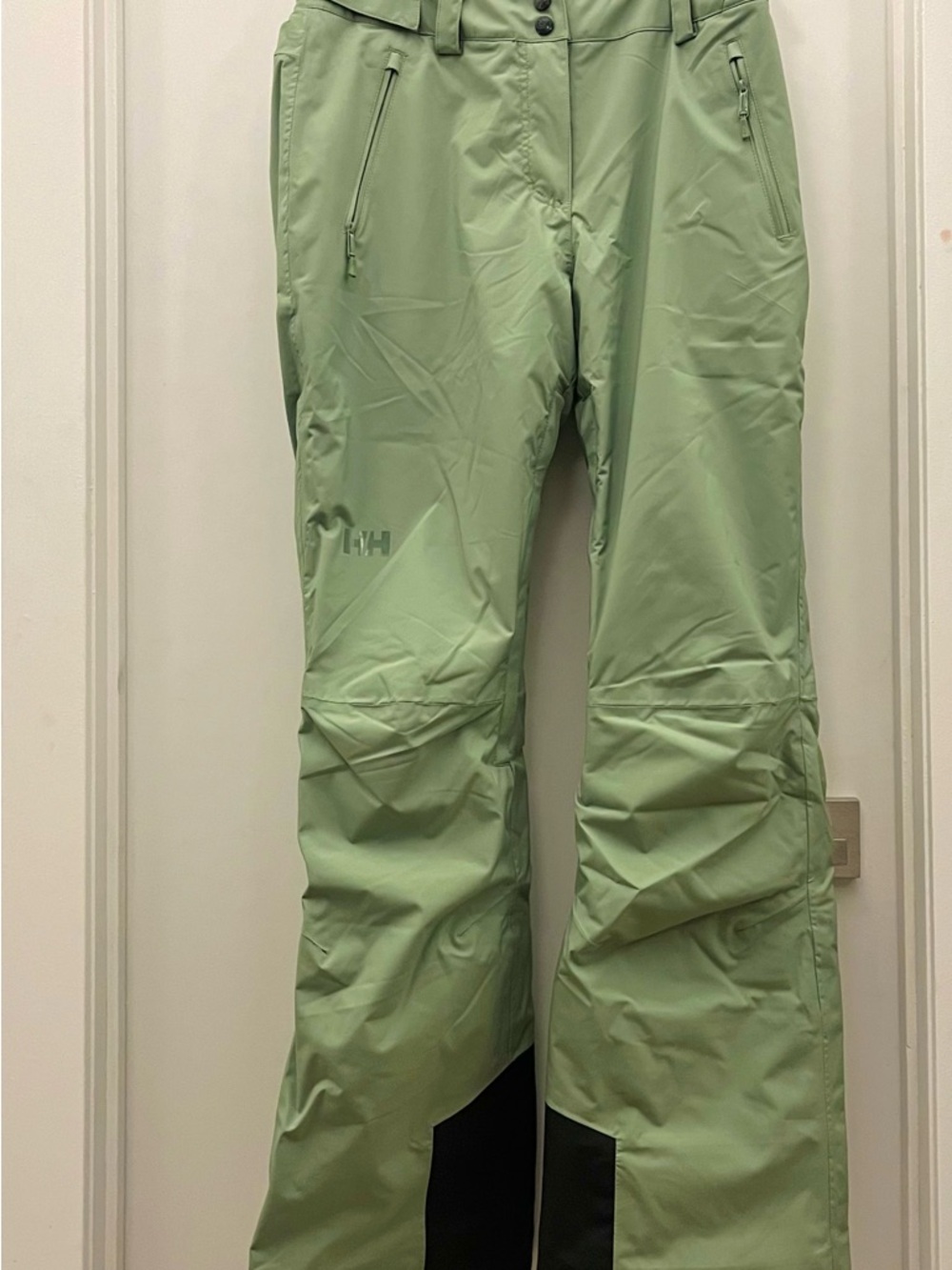 Helly Hansen Mint Green Ski Pants with Black Reinforced Cuffs